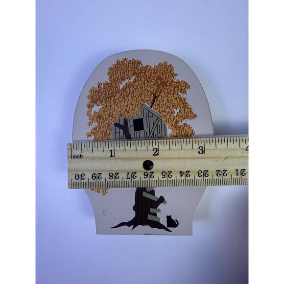 Cat’s Meow 1996 #Treehouse Fall Tree Shelf Sitter Wooden Village Accessory - Picture 5 of 5